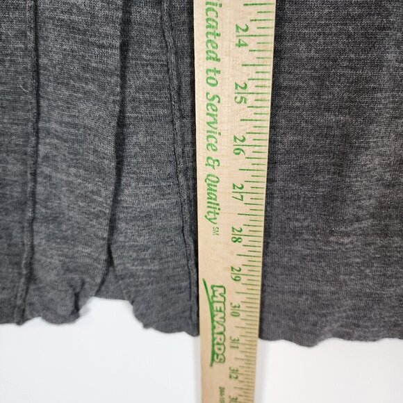 J. Jill Italian Merino Wool Lightweight Long Line Cardigan Sweater Grey Pearlize - Picture 9 of 10